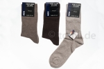 einfarbige Anzugsocken "Cotton Club" mit Komfortbund Gr. 39/42 bis 51/54 im 3er Pack gekettelt