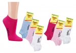 Bambus farbige Sneakersocken "Socks4fun" Gr. 35/38 & 39/42 im 3er Pack und glatter Fußspitze